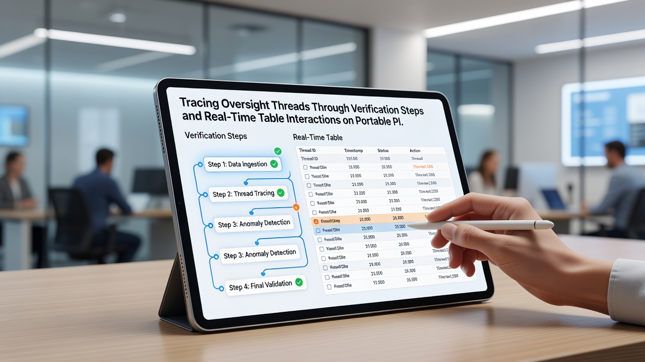 Real-time monitoring van tafelinteracties en verificatie op draagbare apparaten